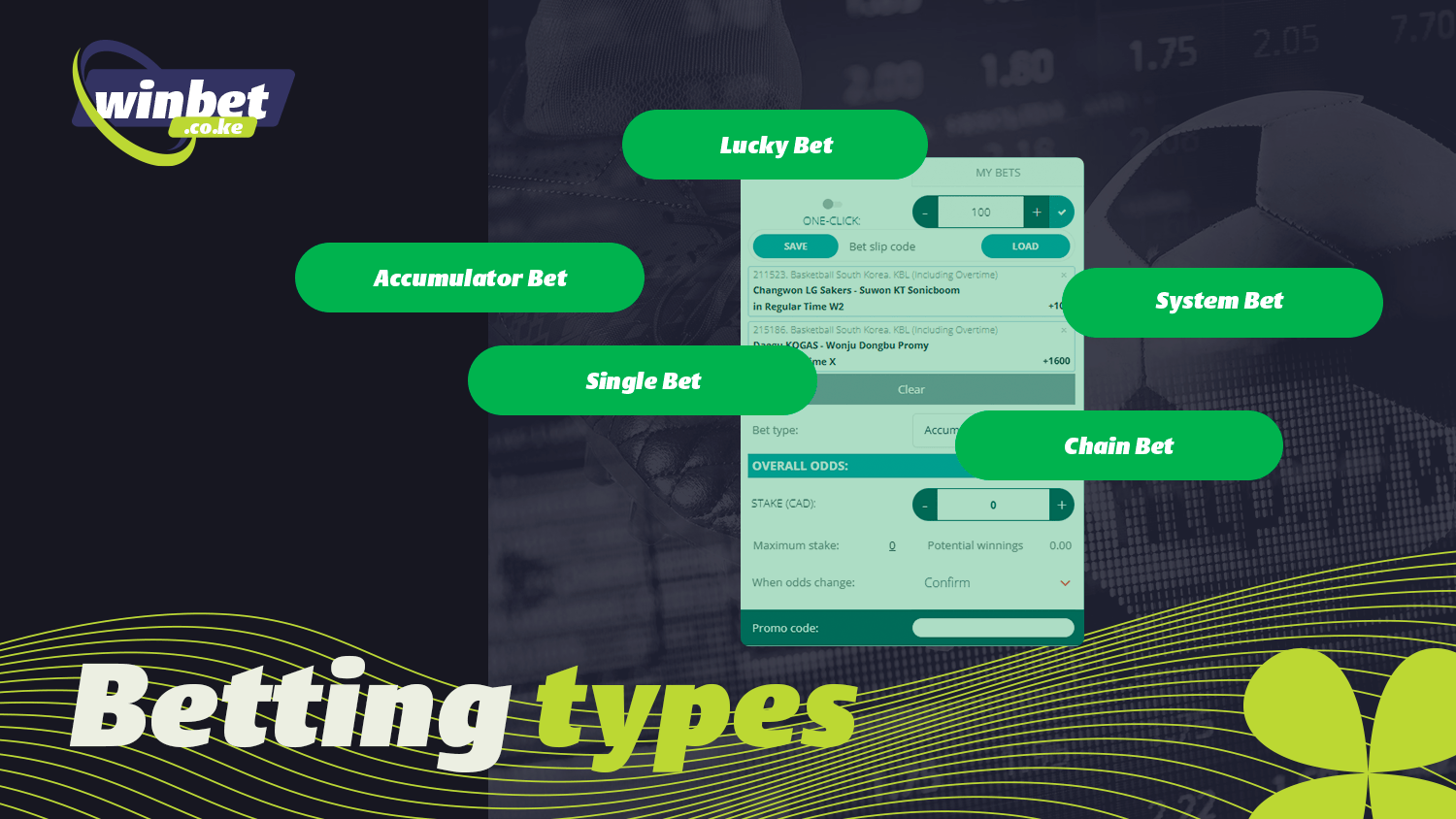 22Bet offers different types of bets