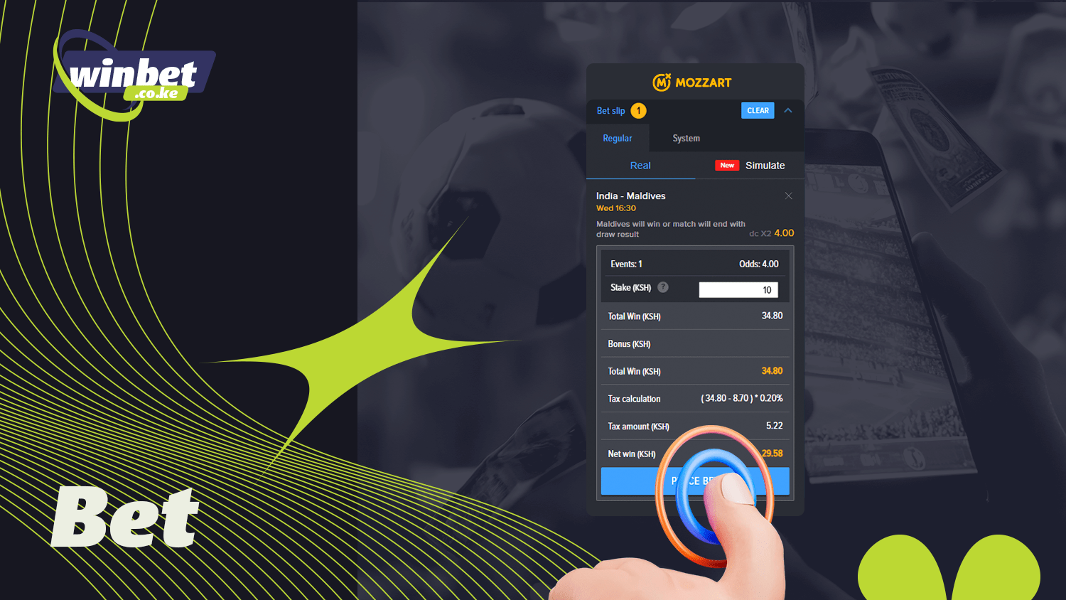 Make a sports bet in a couple of steps at Mozzartbet