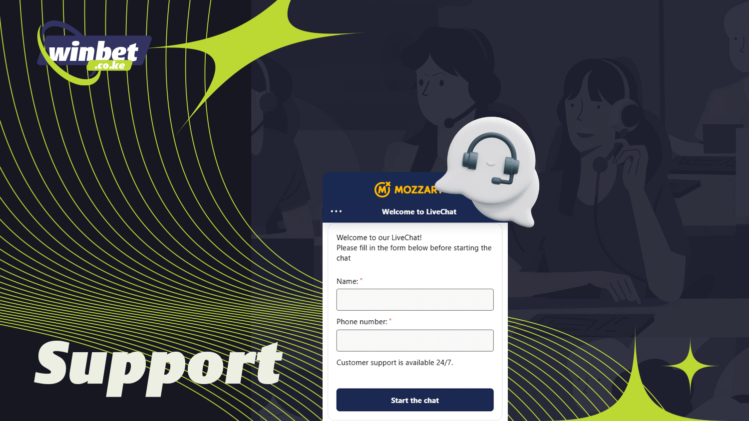 Mozzartbet support team helps at any time
