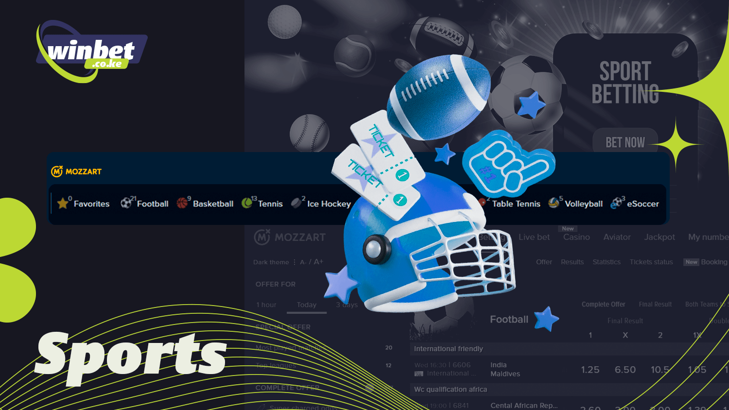 Mozzartbet has everything for betting on sports matches