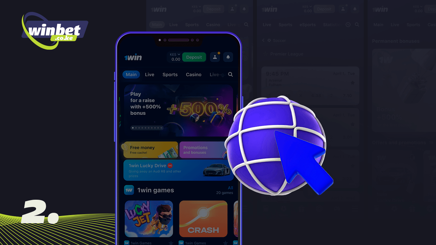 To download 1win app on android visit the official website