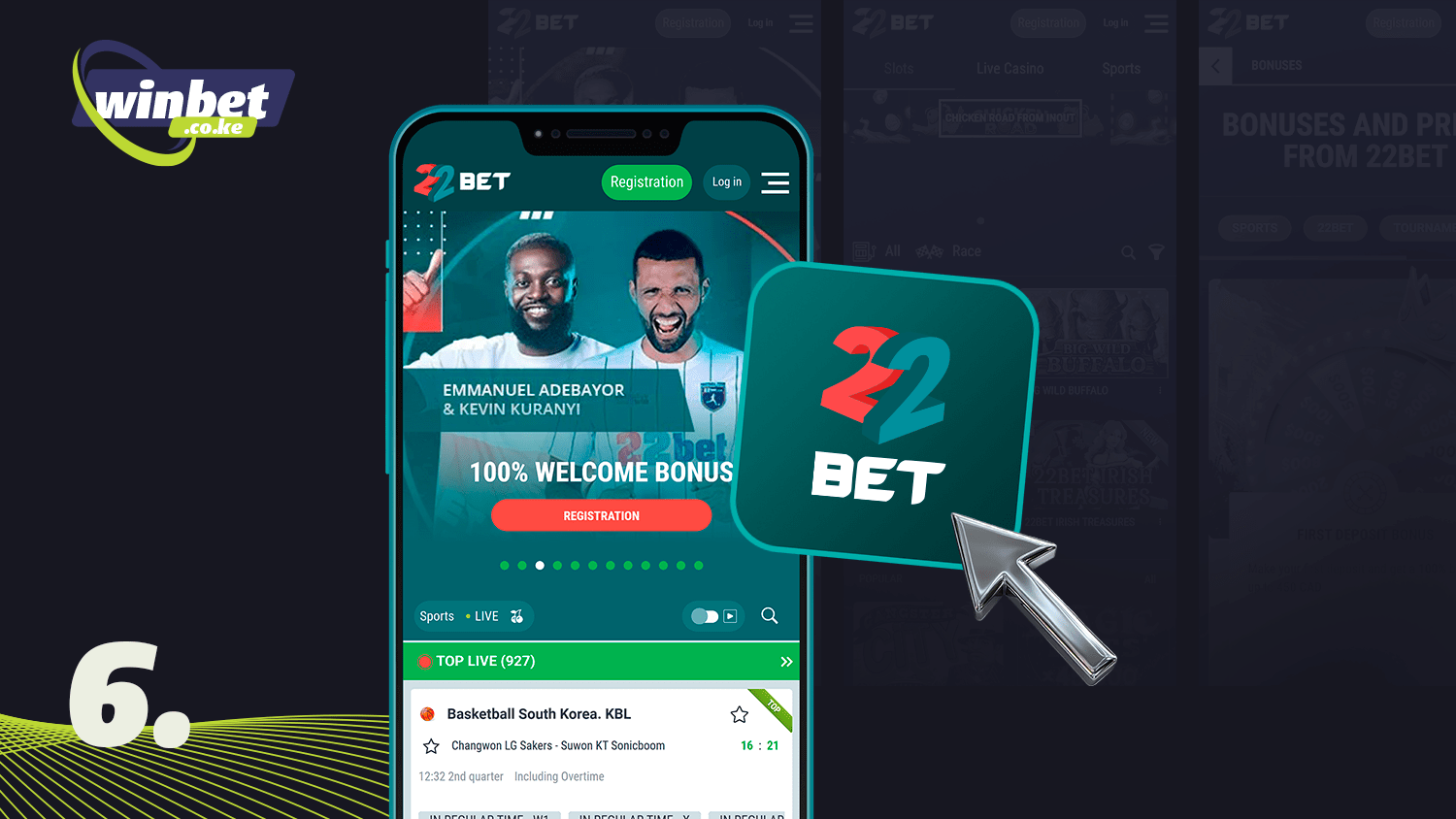 Wait for the installation and start betting in the 22Bet app