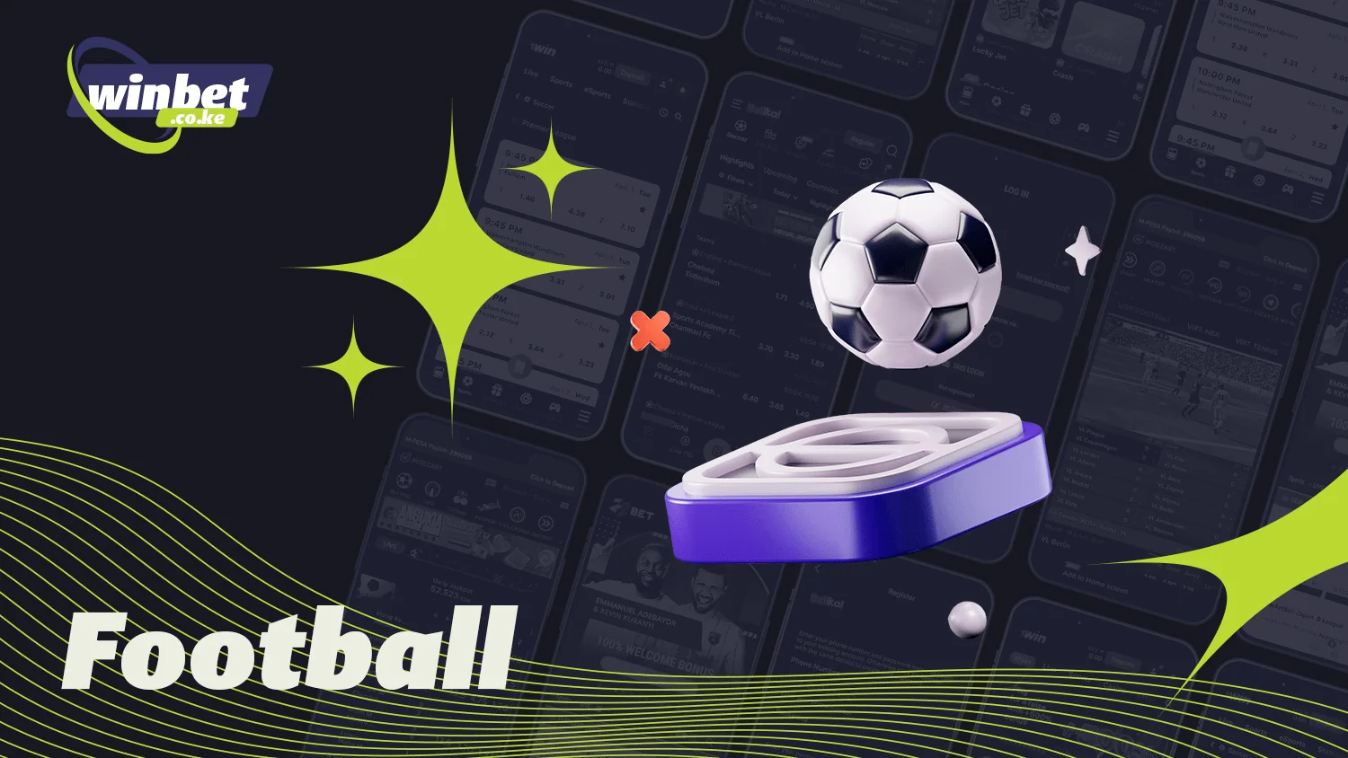 You can get acquainted with the applications for betting on Football