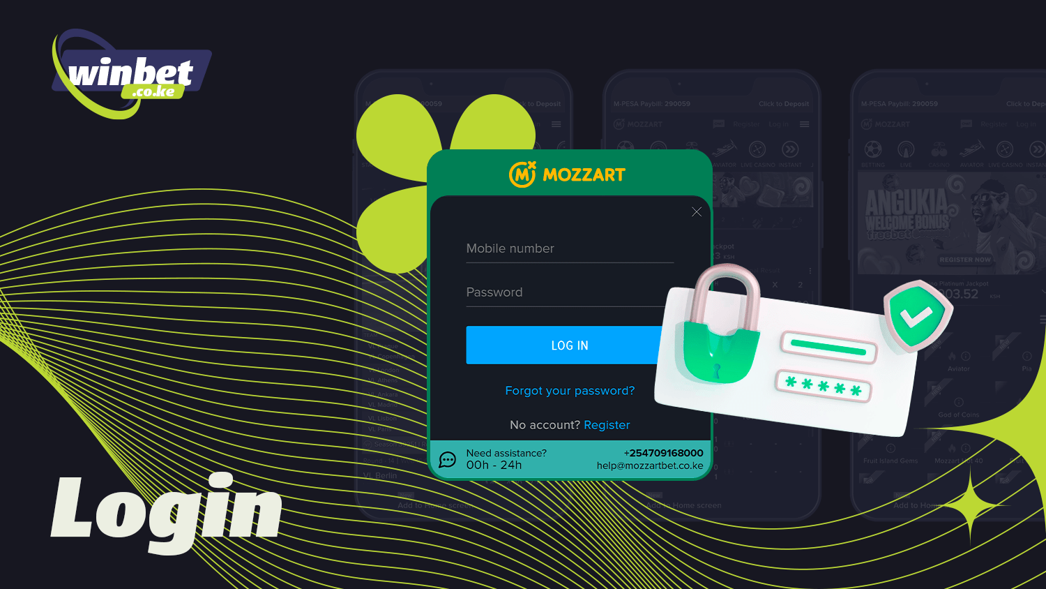 Before betting, log in to Mozzartbet Kenya for starters