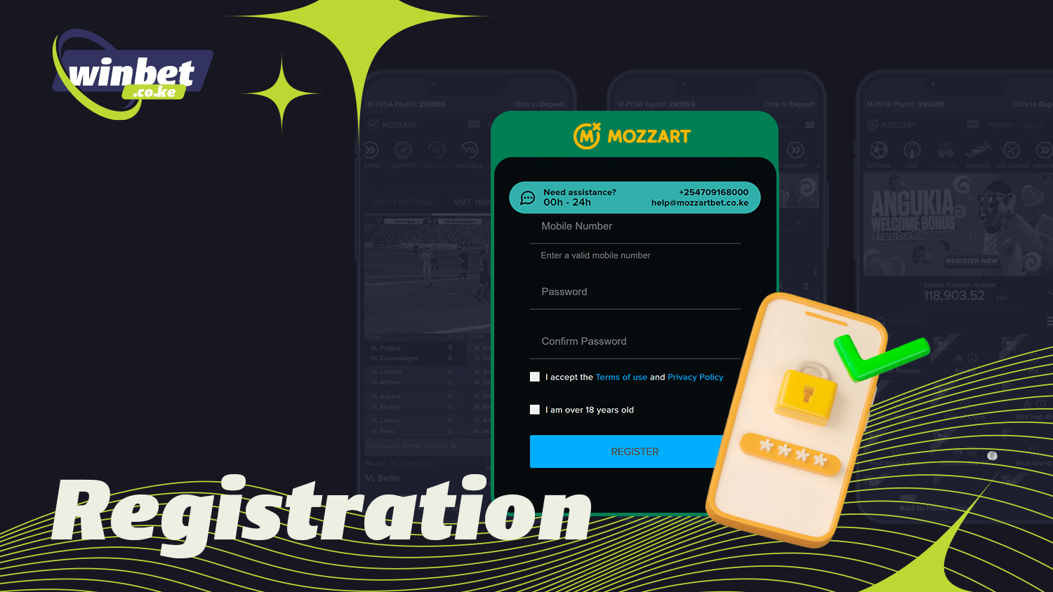 Before betting on the Mozzartbet app, you must be registered