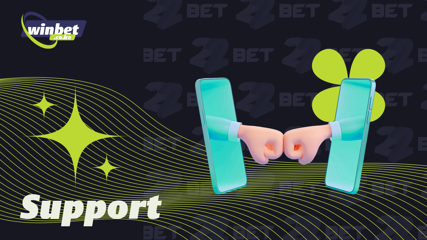 Contact the support team in the 22Bet app