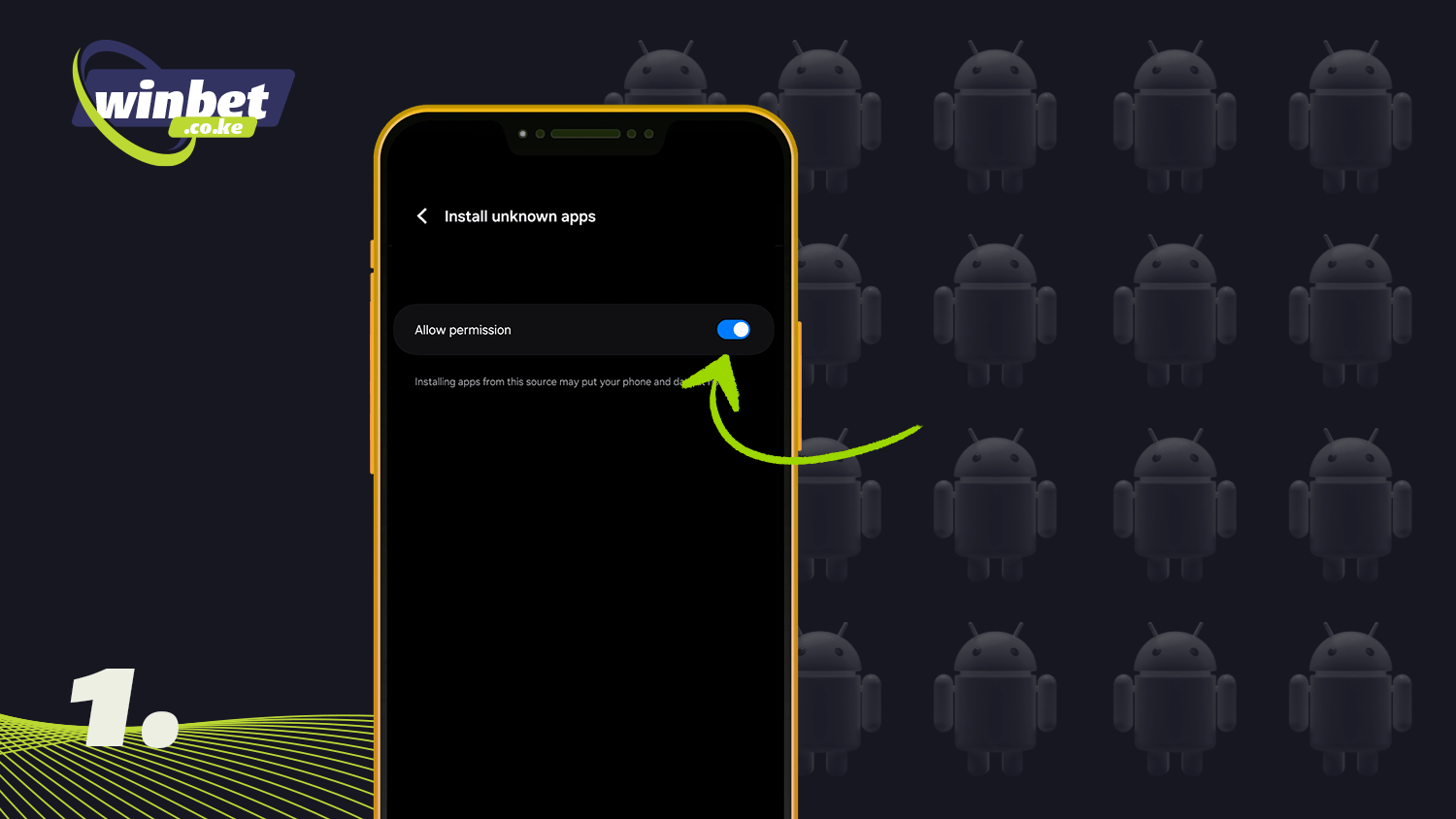 To download the Melbet app, allow unknown apps