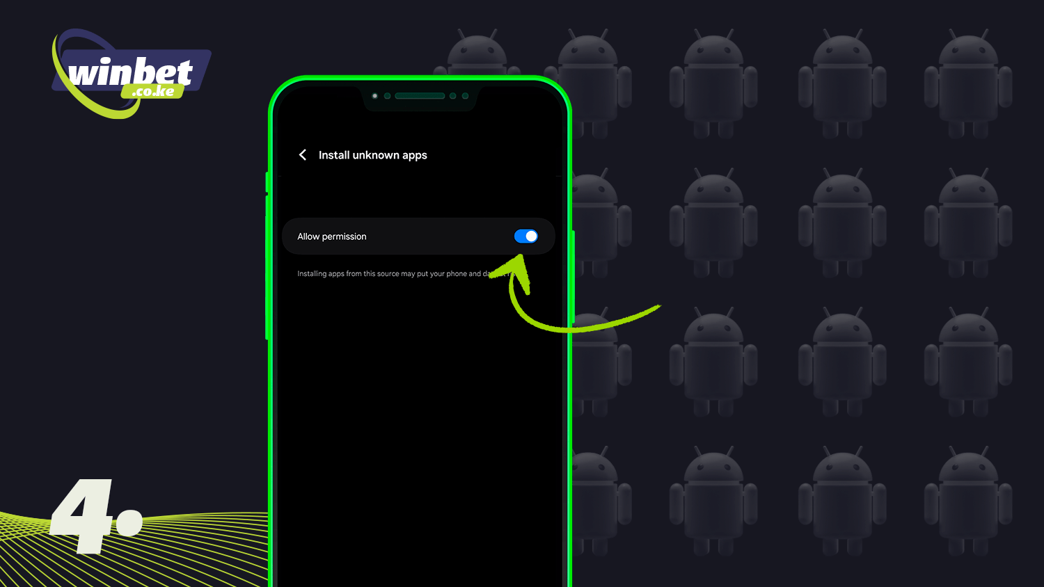 To download the BC.Game app, allow unknown apps