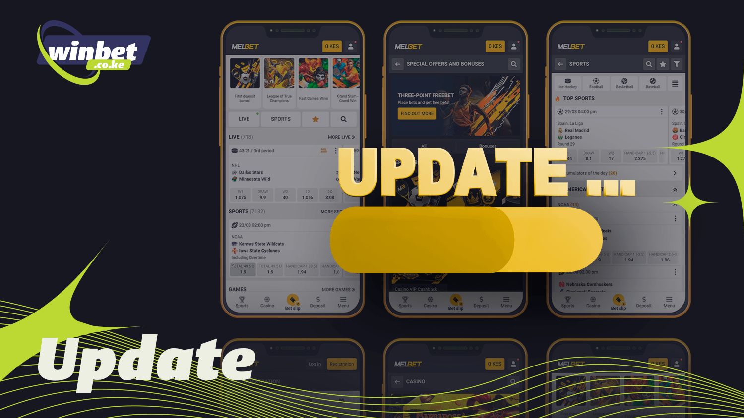 Update the Melbet mobile app to work correctly