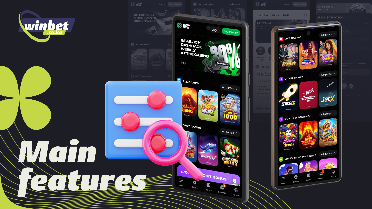 The Lucky Star Casino app for Android and iOS features a user-friendly interface, easy navigation, and reliable performance