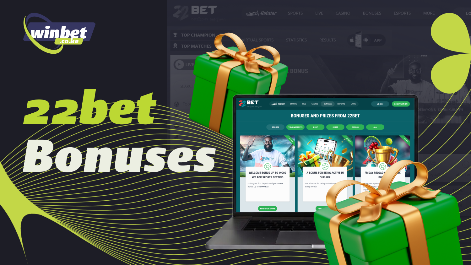 22bet in Kenya offers welcome bonuses, regular promotions, and VIP cashback for all players