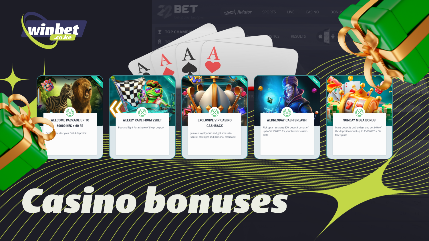 22bet in Kenya offers bonuses, VIP cashback, and midweek promotions for regular casino players