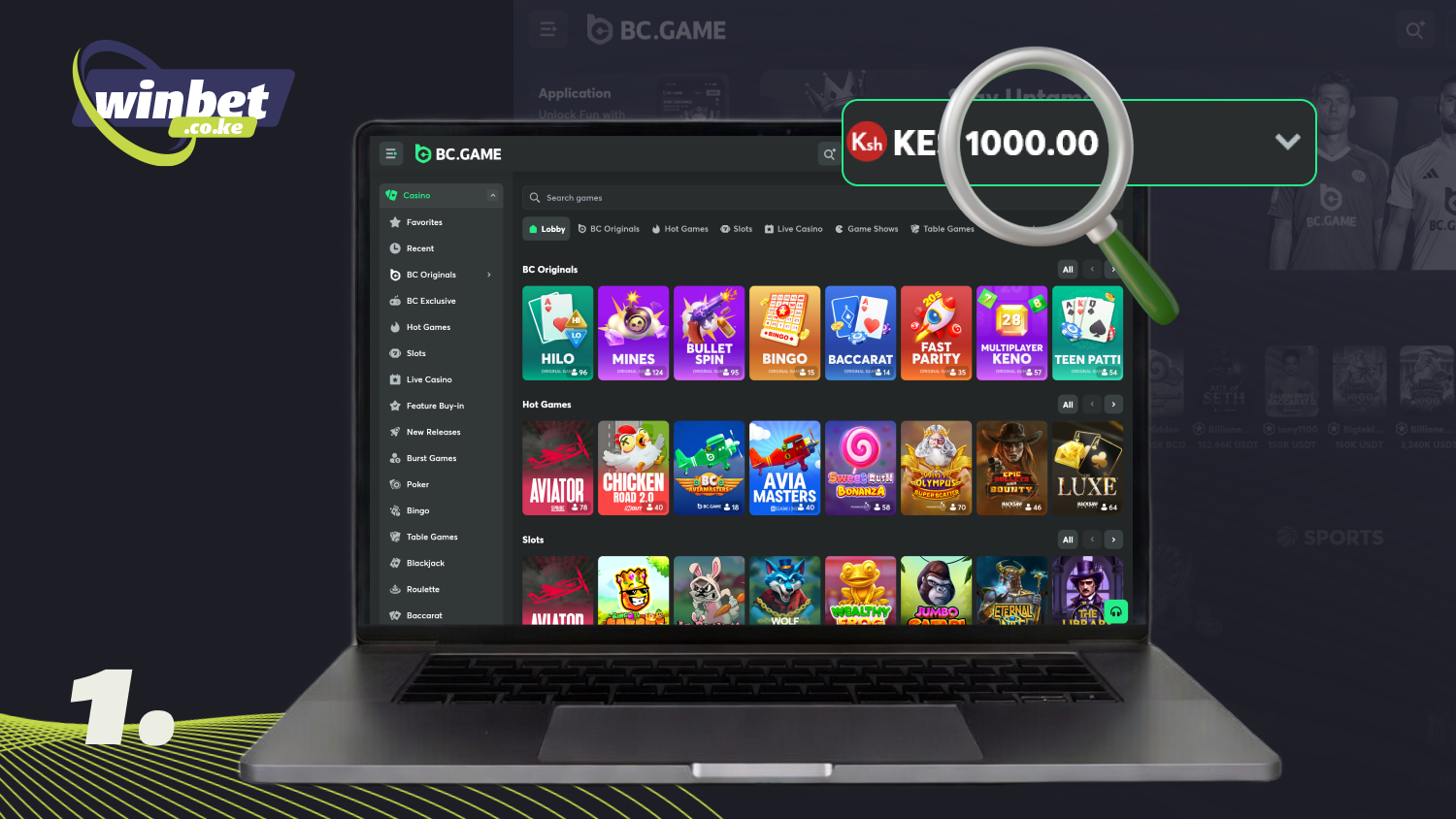 Check your bonus balance on BC Game