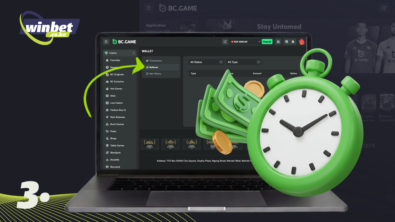 Meet the BC Game bonus wagering requirements