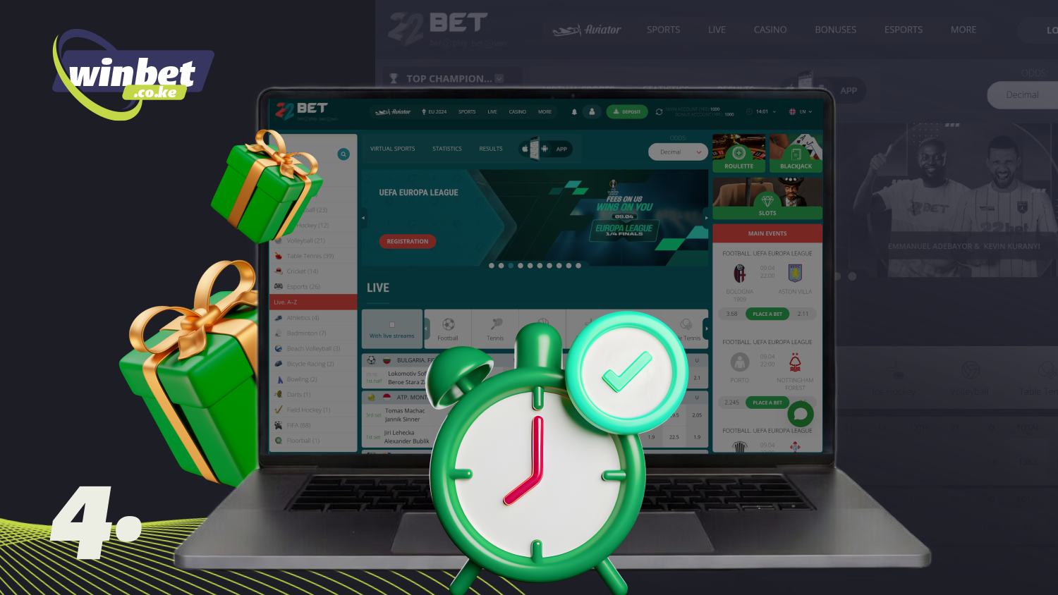 Complete the 22bet bonus wagering requirements to withdraw your winnings