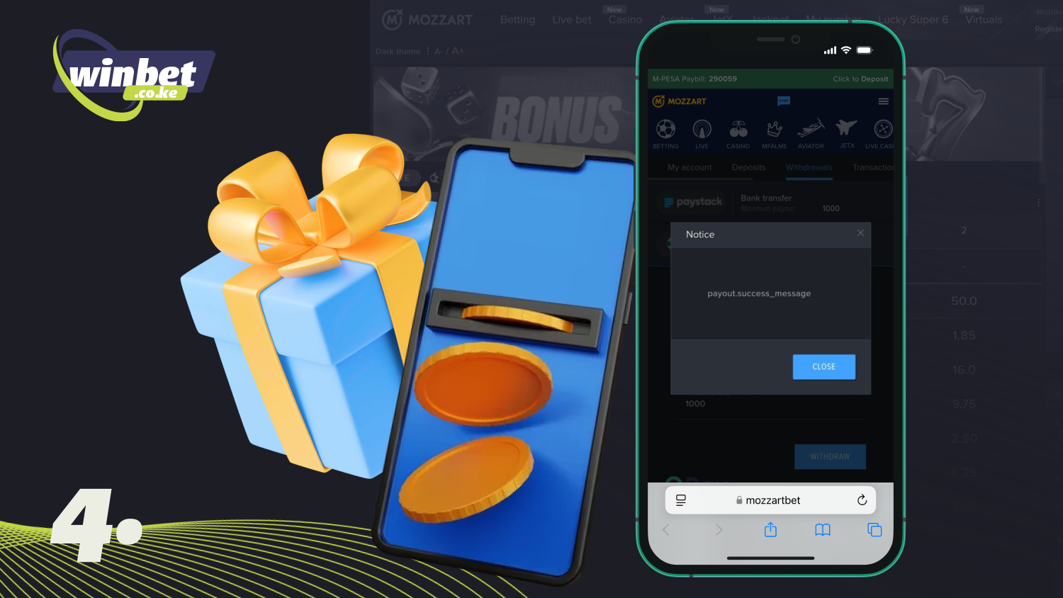 Meet all the requirements to receive your Mozzartbet bonus winnings and withdraw them