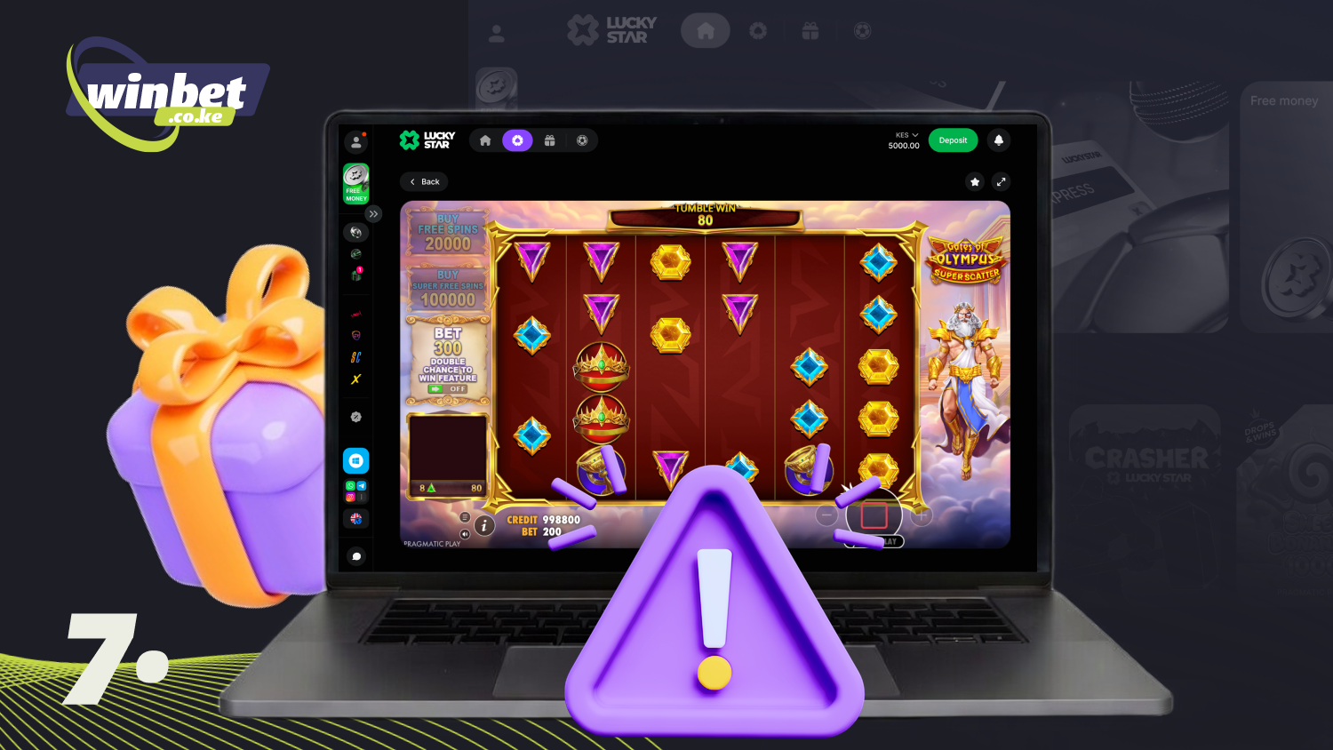 Try not to switch between games too often to wager the Lucky Star bonus faster