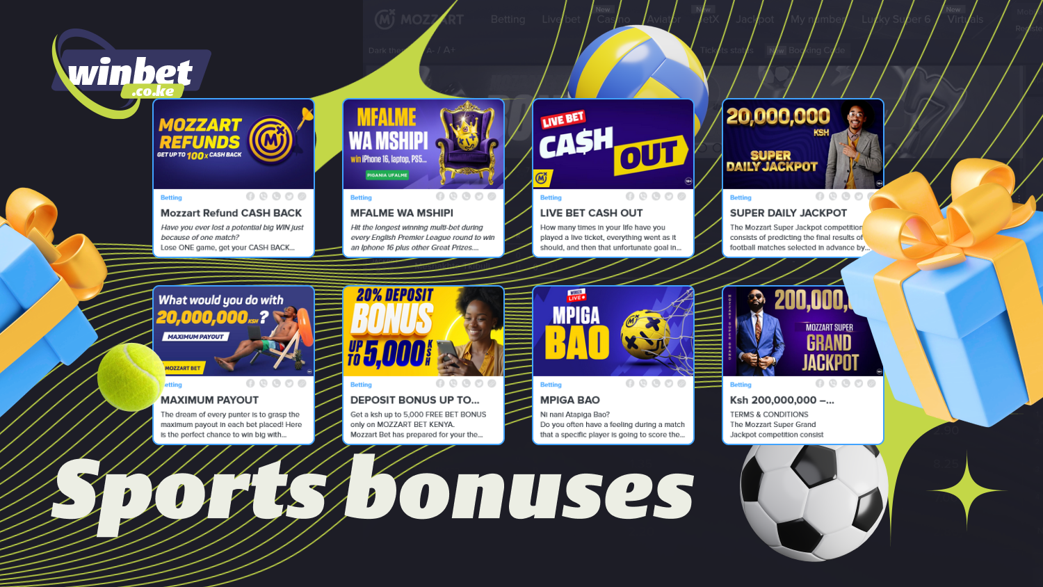 Regular Mozzartbet players can receive weekly sports betting bonuses, including cashback and odds boosters