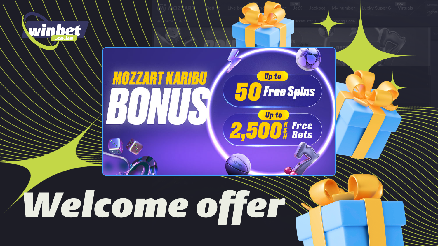 Mozzartbet offers a generous welcome bonus to new players in Kenya