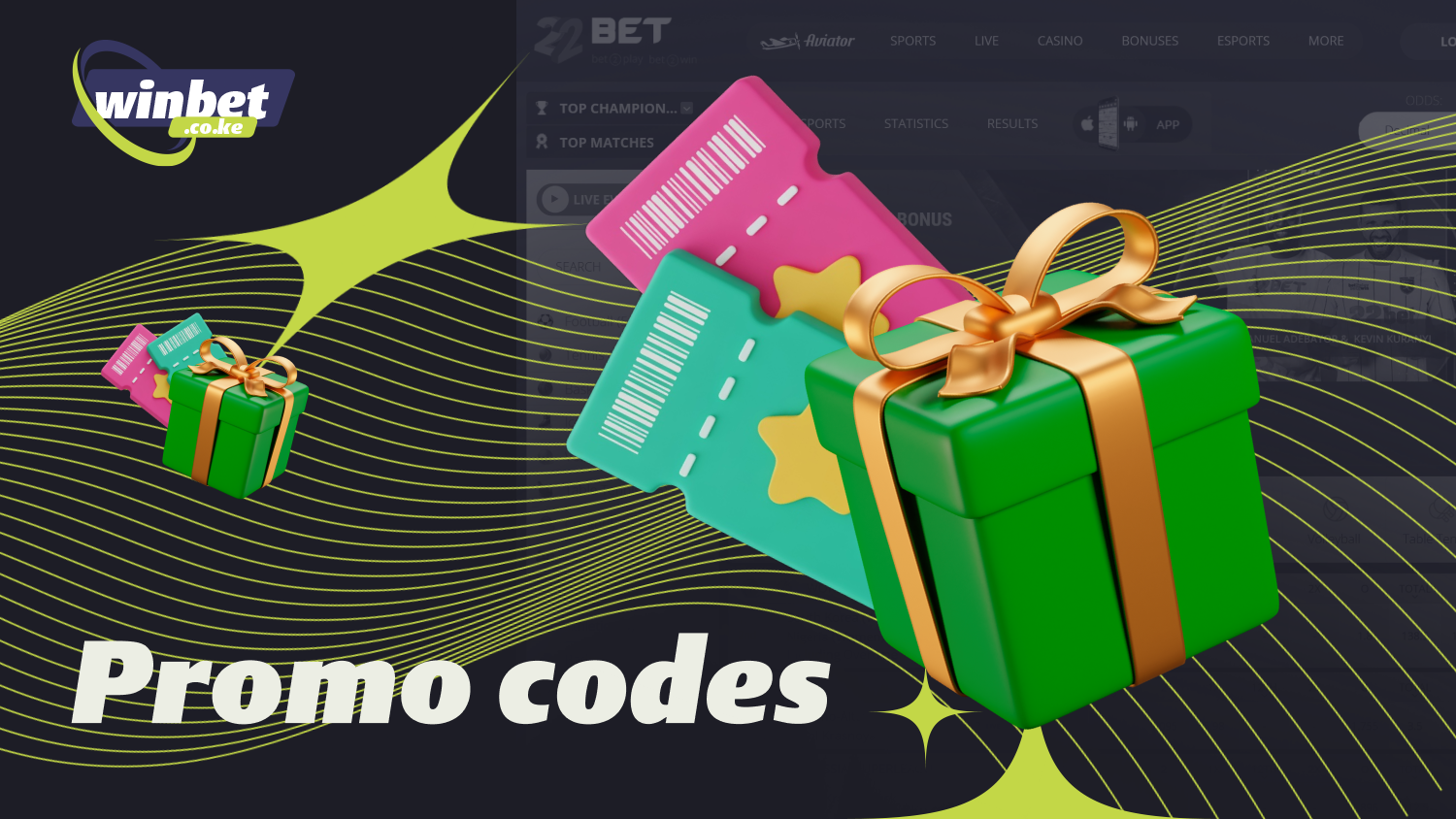 In Kenya, promo codes for activating 22bet bonuses can be found on the website, in emails, and through partners