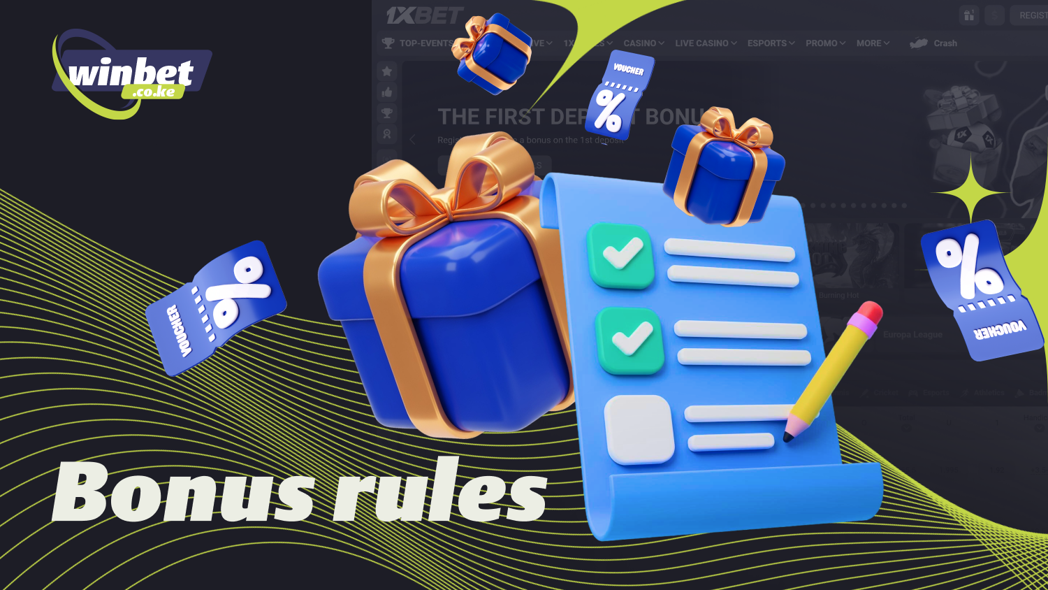 The 1xBet bonus terms and conditions include wagering requirements, time limits, betting restrictions, and withdrawal conditions